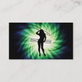 Hula Hoop Girl; Cool Business Card (Back)