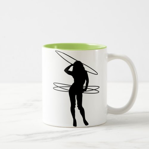 Hula Hoop Girl Cool Two_Tone Coffee Mug