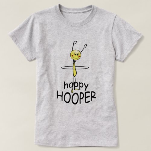 Hula Hoop Happy Hooper Funny T_shirt