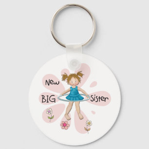 Hula Hoop New Big Sister Keychain