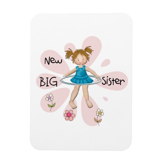 Hula Hoop New Big Sister Magnet (Vertical)