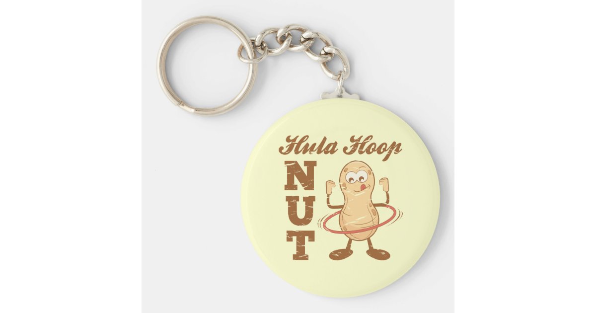 Hula Hoop Nut Keychain