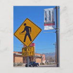 Hula Hoop Pedestrian Sign, Albuquerque New Mexico Postcard at Zazzle