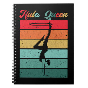Hula Hoop Queen Sport Women Girls Hooping Notebook