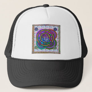 Hula Hoop Round Colorful Circles Trucker Hat