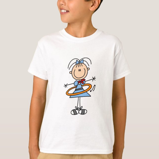 Hula Hoop Stick Figure T-shirts and Gifts (Front)