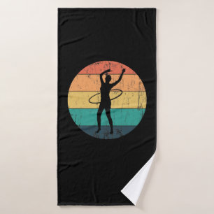 Hula-Hoop Woman hullert Bath Towel