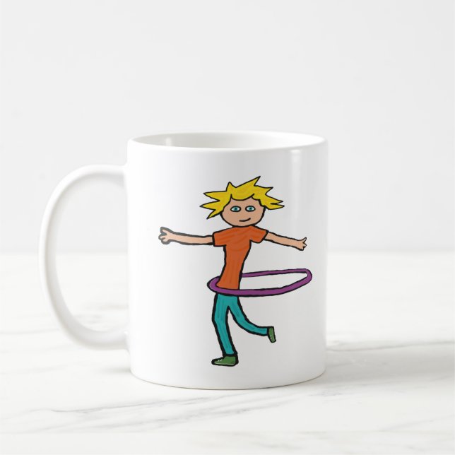 Hula Hooping Coffee Mug (Left)