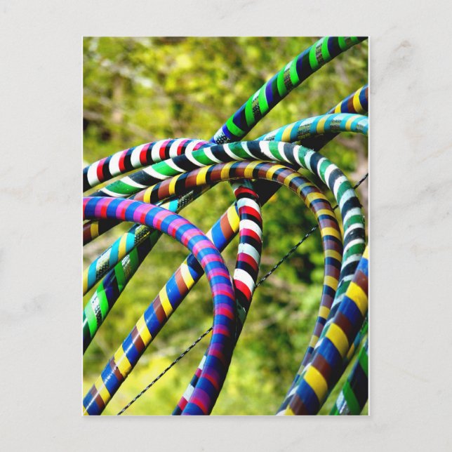 Hula Hooping in Style Postcard (Front)