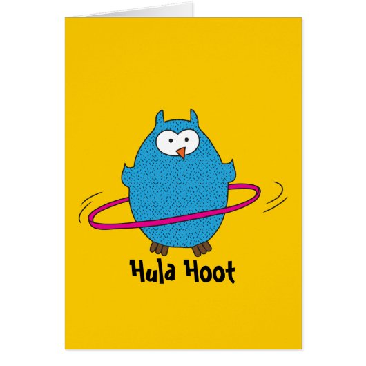 Hula Hoot Owl Cards (Front)