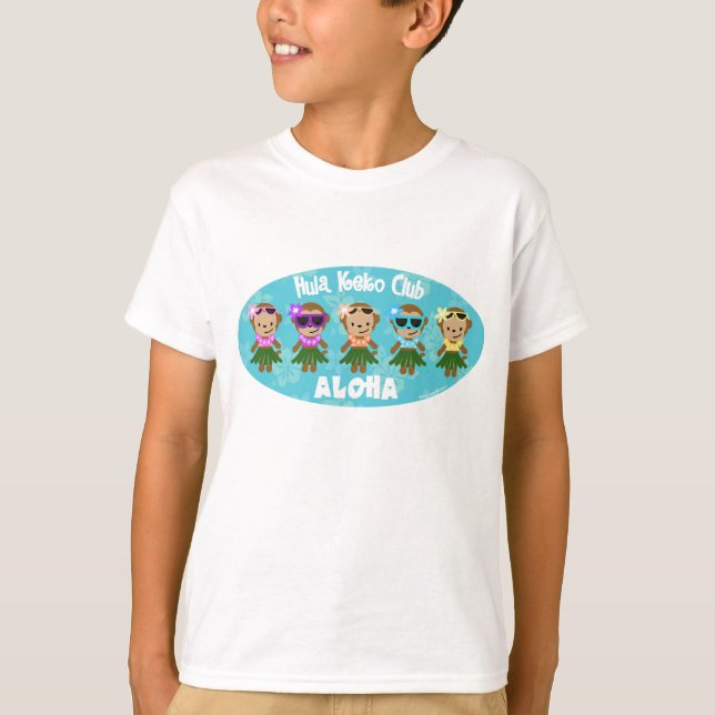 Hula Monkey Club ALOHA - Kids Sweatshirt T-Shirt (Front)
