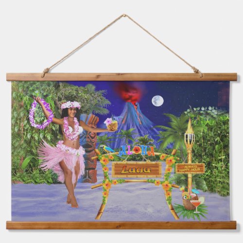Hula On Over To Our Luau Hanging Tapestry