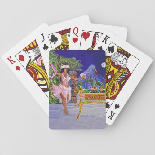 Hula On Over To Our Luau Poker Cards