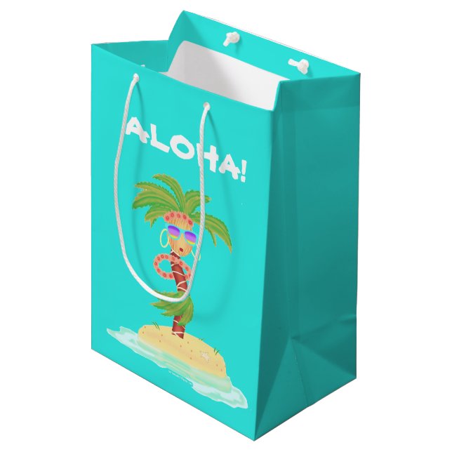 Hula Palm gift bag (Front Angled)