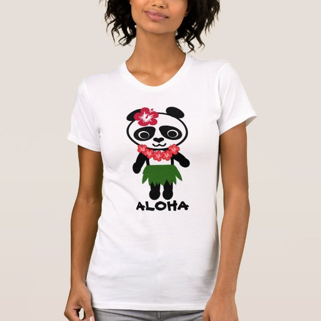 Hula Panda Ladies Camisole T-Shirt (Front)