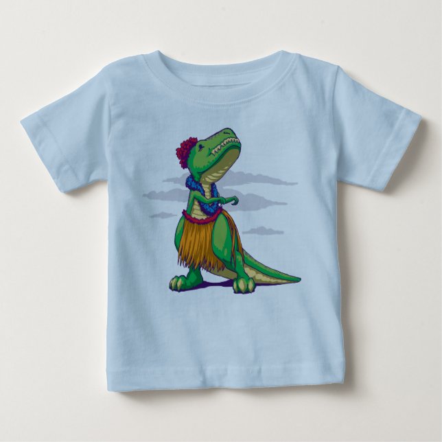 Hula Rex Baby T-Shirt (Front)