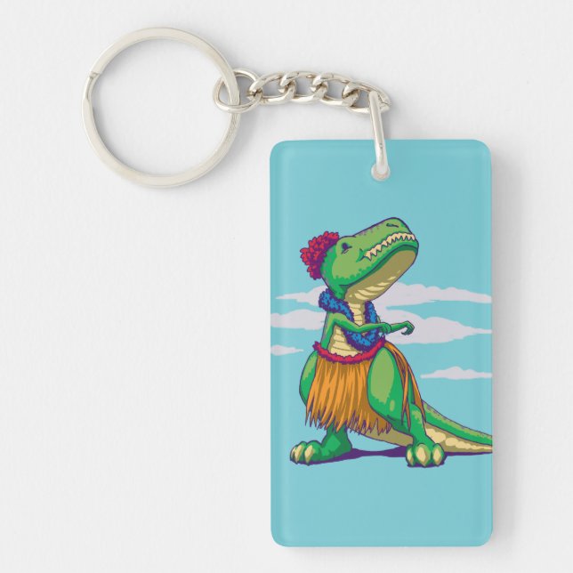 Hula Rex Keychain (Front)