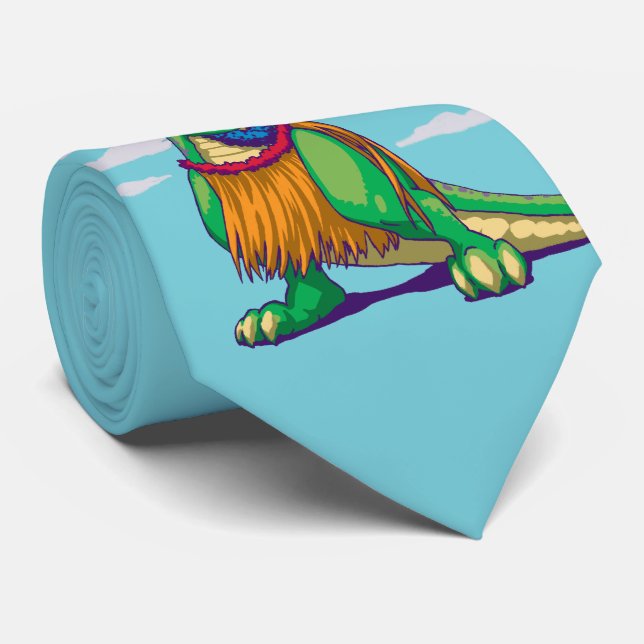 Hula Rex Neck Tie (Rolled)