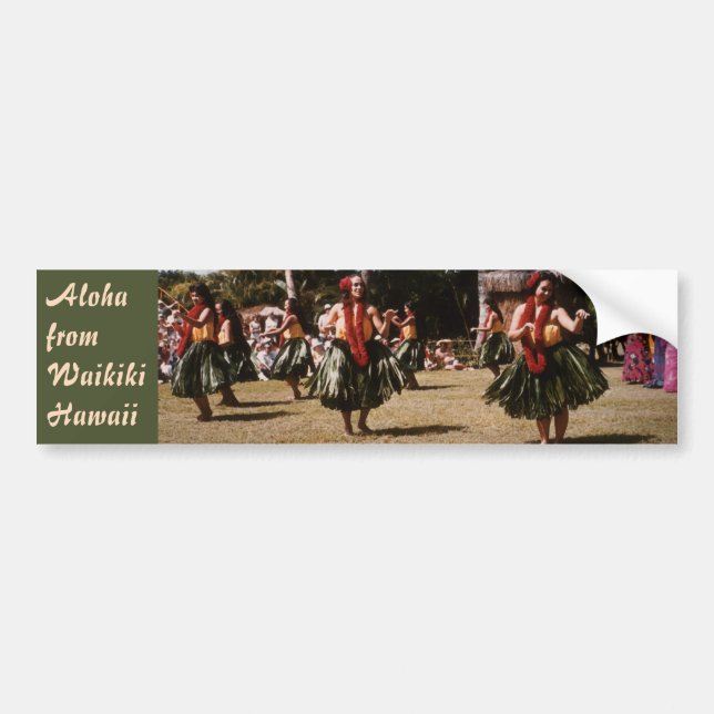 Hula Show Bumper Sticker (Front)