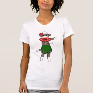 Hula Sock Monkey by lil kolohe Jessica-Ladies Tank
