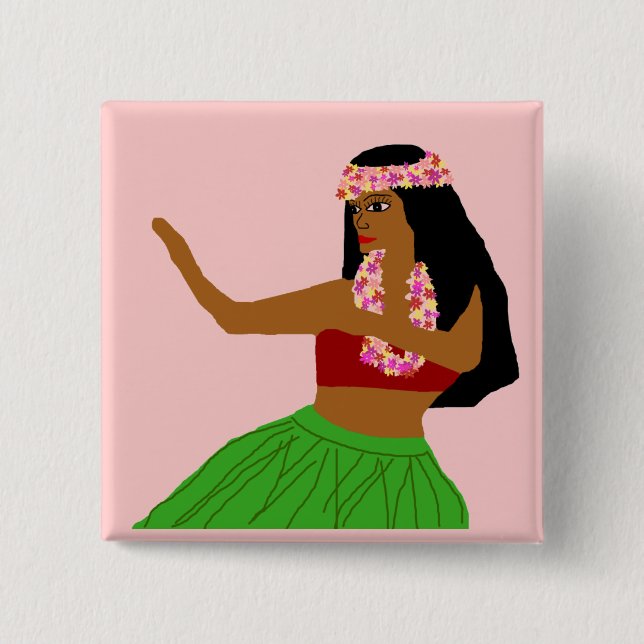 Hula sway dancer button (Front)