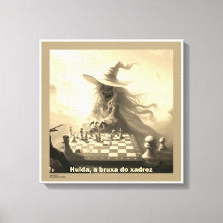 HULDA, THE SHADREZ BRUSH - On-screen printing Canvas Print