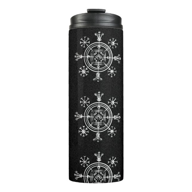 Hulinhjálmur – Norse Sigil of Invisibility Thermal Tumbler (Front)