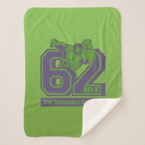 Hulk 62 Collegiate Badge Sherpa Blanket