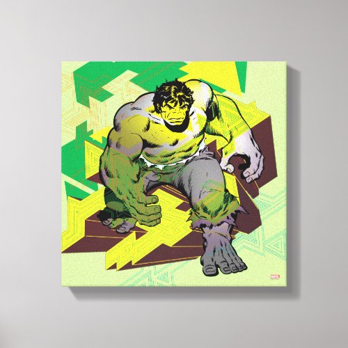 Hulk Abstract Graphic Canvas Print