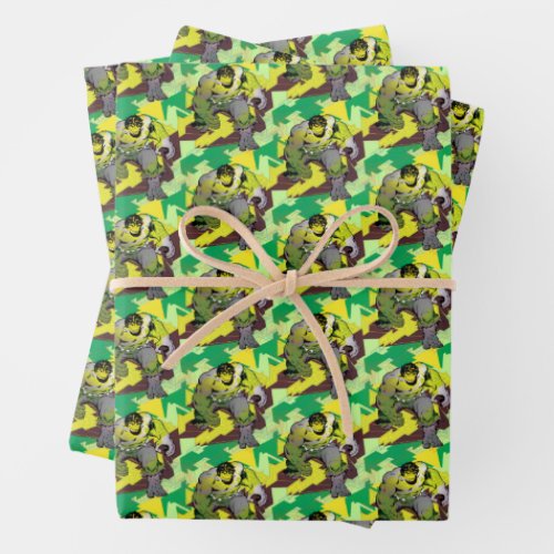 Hulk Abstract Graphic Wrapping Paper Sheets