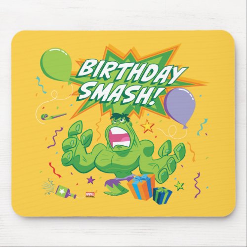 Hulk Birthday Smash Mouse Pad