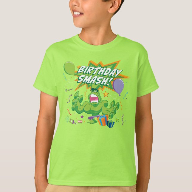 Hulk Birthday Smash T-Shirt (Front)