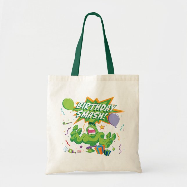 Hulk Birthday Smash Tote Bag (Front)