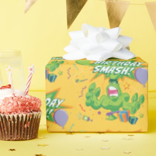 Hulk Birthday Smash Wrapping Paper