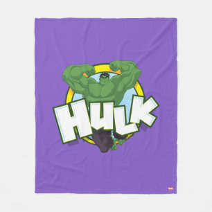 Hulk Character and Name Graphic Fleece Blanket