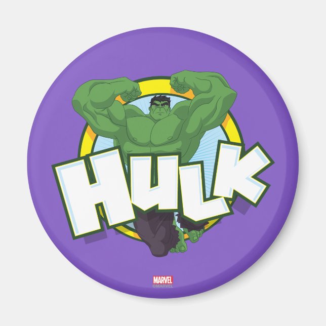Hulk Character and Name Graphic Magnet (Front)