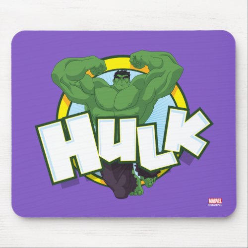 Hulk Character and Name Graphic Mouse Pad