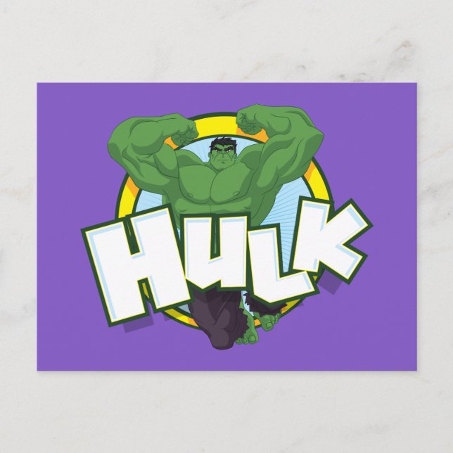 Hulk Character and Name Graphic Postcard (Front)
