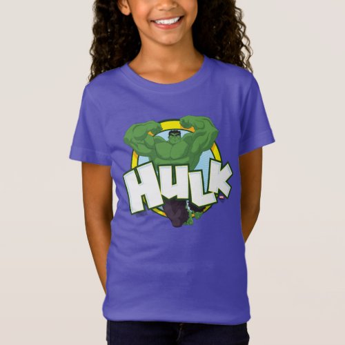 Hulk Character and Name Graphic T_Shirt