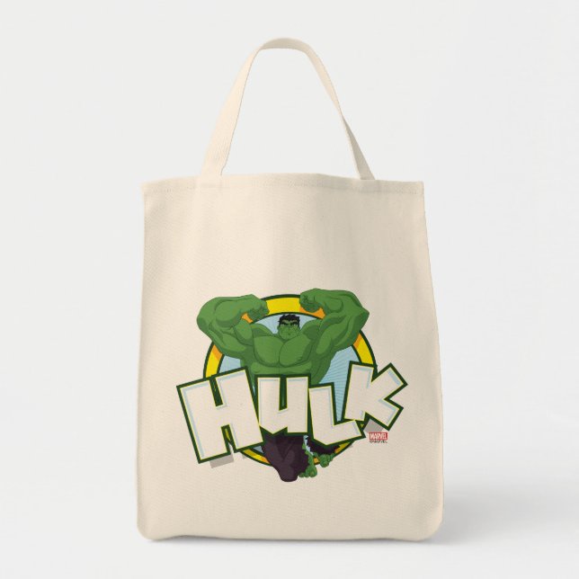 Hulk Character and Name Graphic Tote Bag (Front)