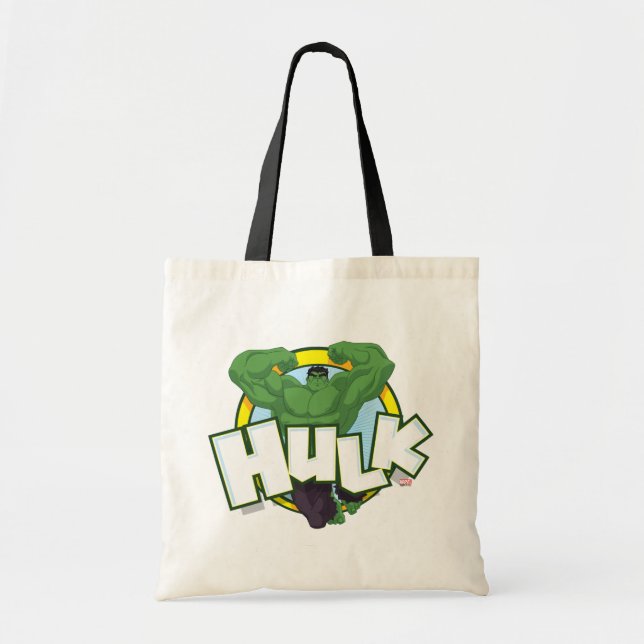 Hulk Character and Name Graphic Tote Bag (Front)