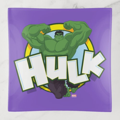 Hulk Character and Name Graphic Trinket Tray