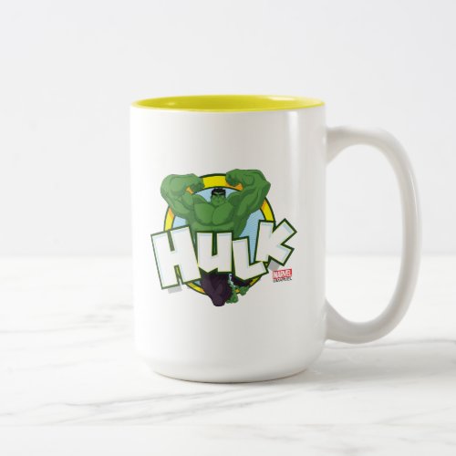 Hulk Character and Name Graphic Two_Tone Coffee Mug