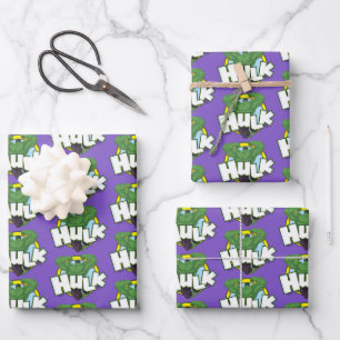 Hulk Character and Name Graphic Wrapping Paper Sheets