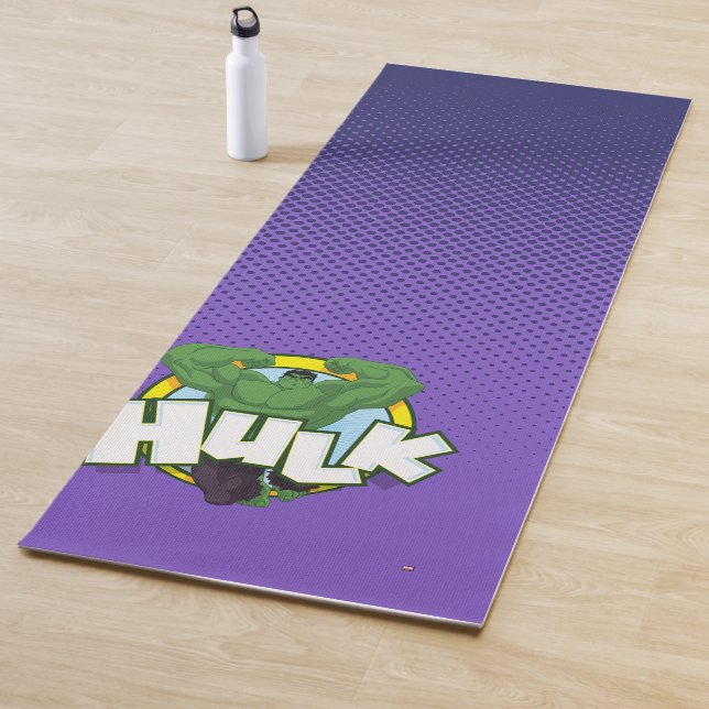 Hulk Character and Name Graphic Yoga Mat (In Situ)