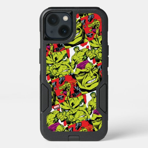 Hulk Comic Block Pattern iPhone 13 Case