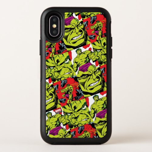 Hulk Comic Block Pattern OtterBox Symmetry iPhone X Case