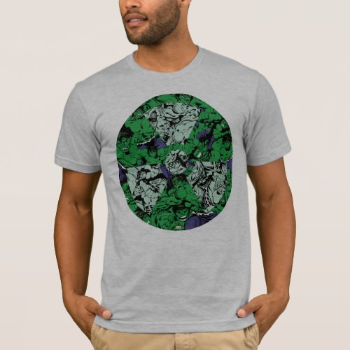 Hulk Comic Patterned Radioactive Symbol T_Shirt