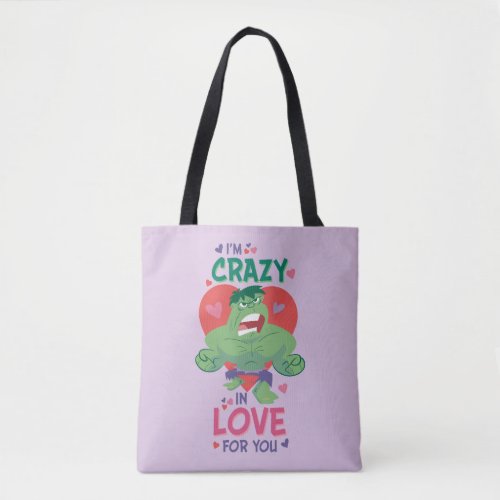 Hulk Crazy In Love For You Tote Bag