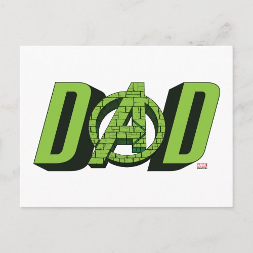 Hulk Dad Postcard